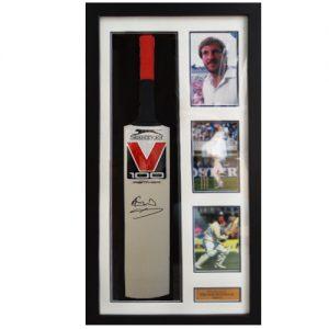 Ian Botham Framed Signed Cricket Bat – Slazenger V100