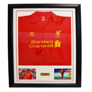 Jamie Carragher Framed Signed Liverpool Shirt