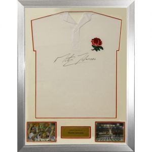 MArtin Johnson Framed Signed England Shirt
