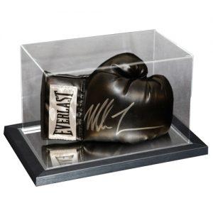Mike Tyson Signed Glove in an Acrylic Case (Black Everlast)