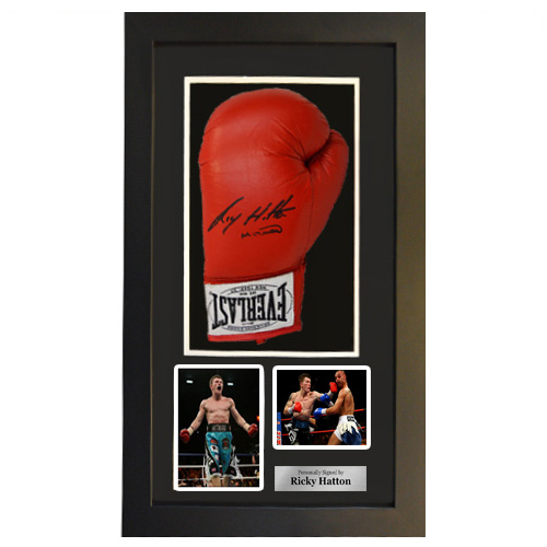 Ricky Hatton Framed Signed Glove - Autograph It Now