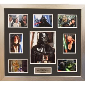 Dave Prowse Framed Signed Star Wars Display
