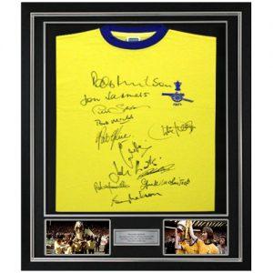 Arsenal 1971 Deluxe Framed Away Shirt signed by 12