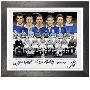 Chelsea Framed 1954-55 Team Signed Photo