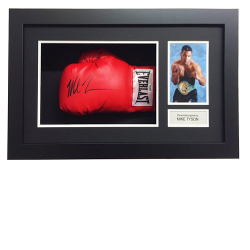 Mike Tyson Framed Signed Glove (Red Everlast) - Autograph It Now